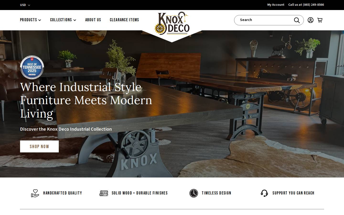 knoxdeco.com homepage screenshot