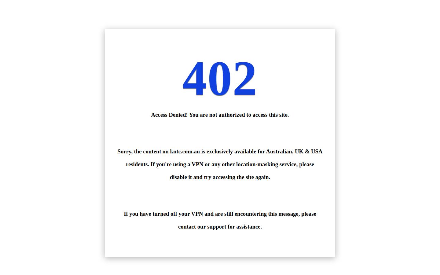 Kntc homepage screenshot
