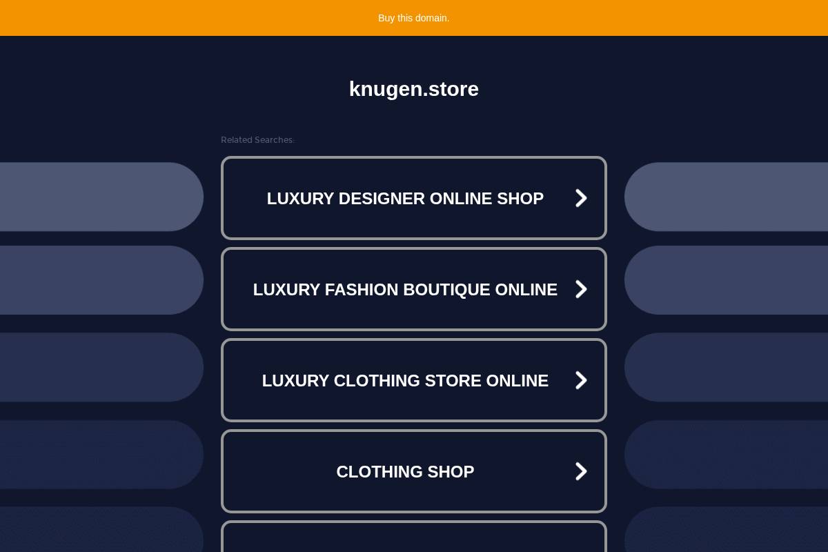 knugen.store homepage screenshot