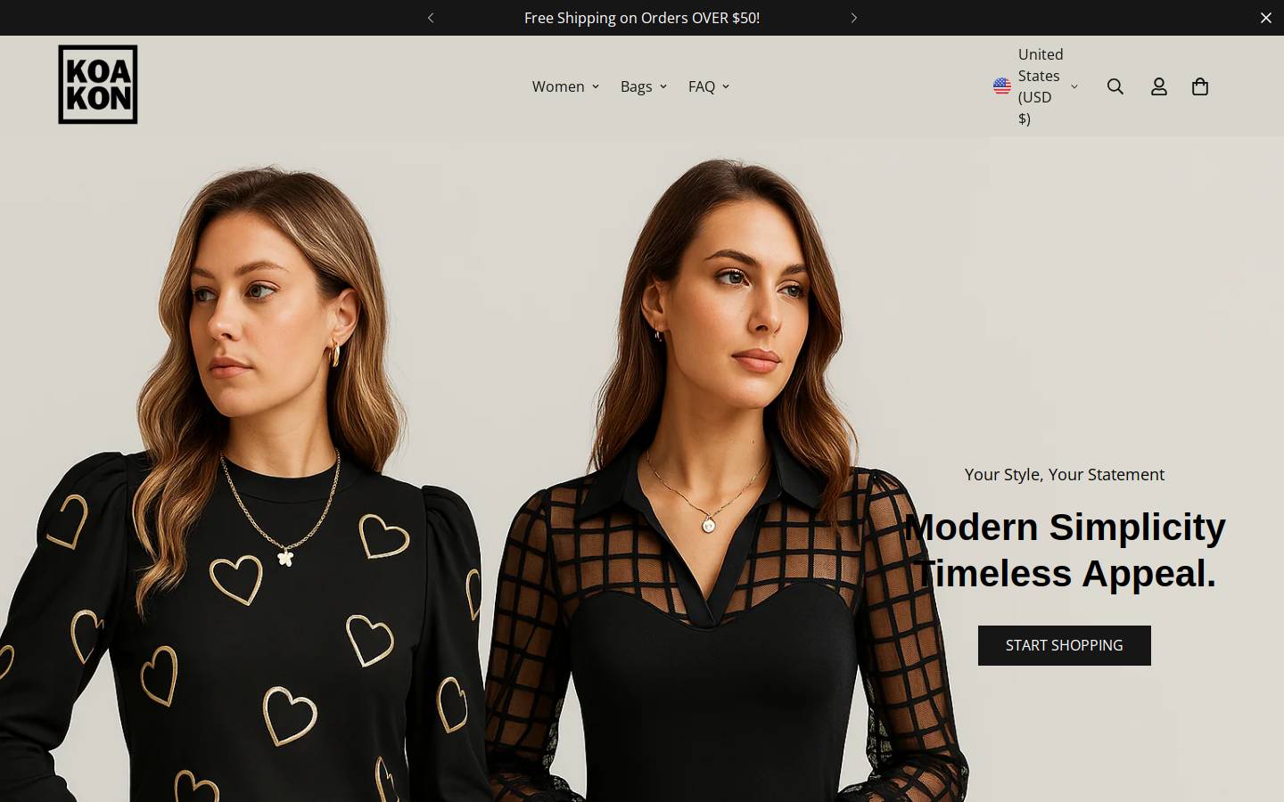 koakon.com homepage screenshot