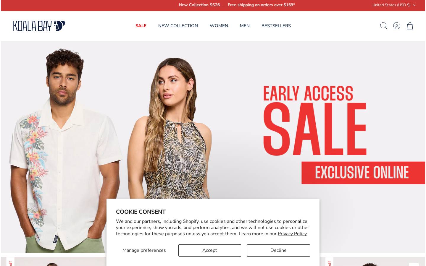 Koala Bay homepage screenshot