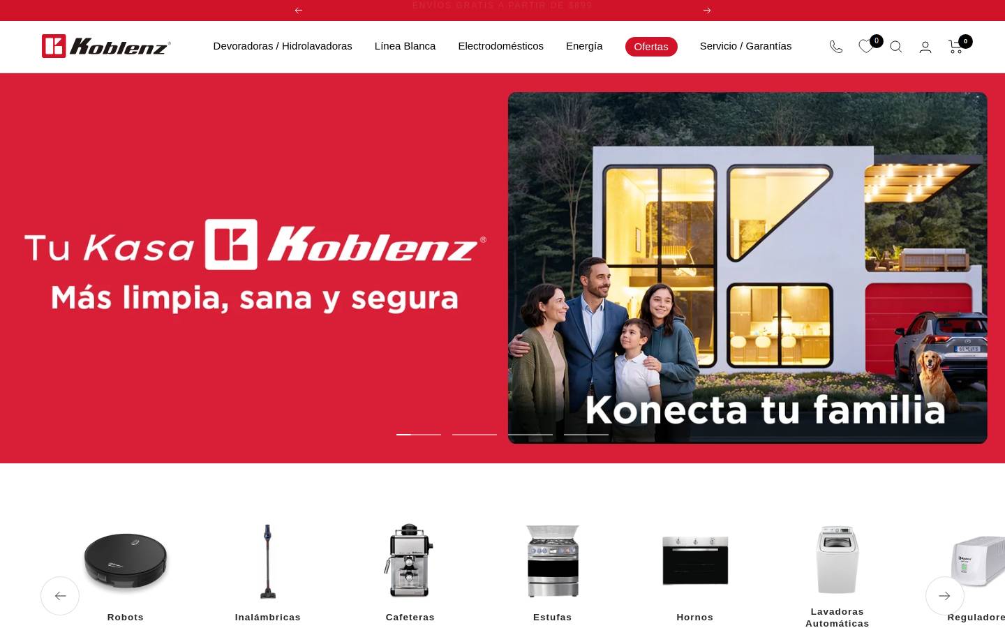 koblenz.com.mx homepage screenshot