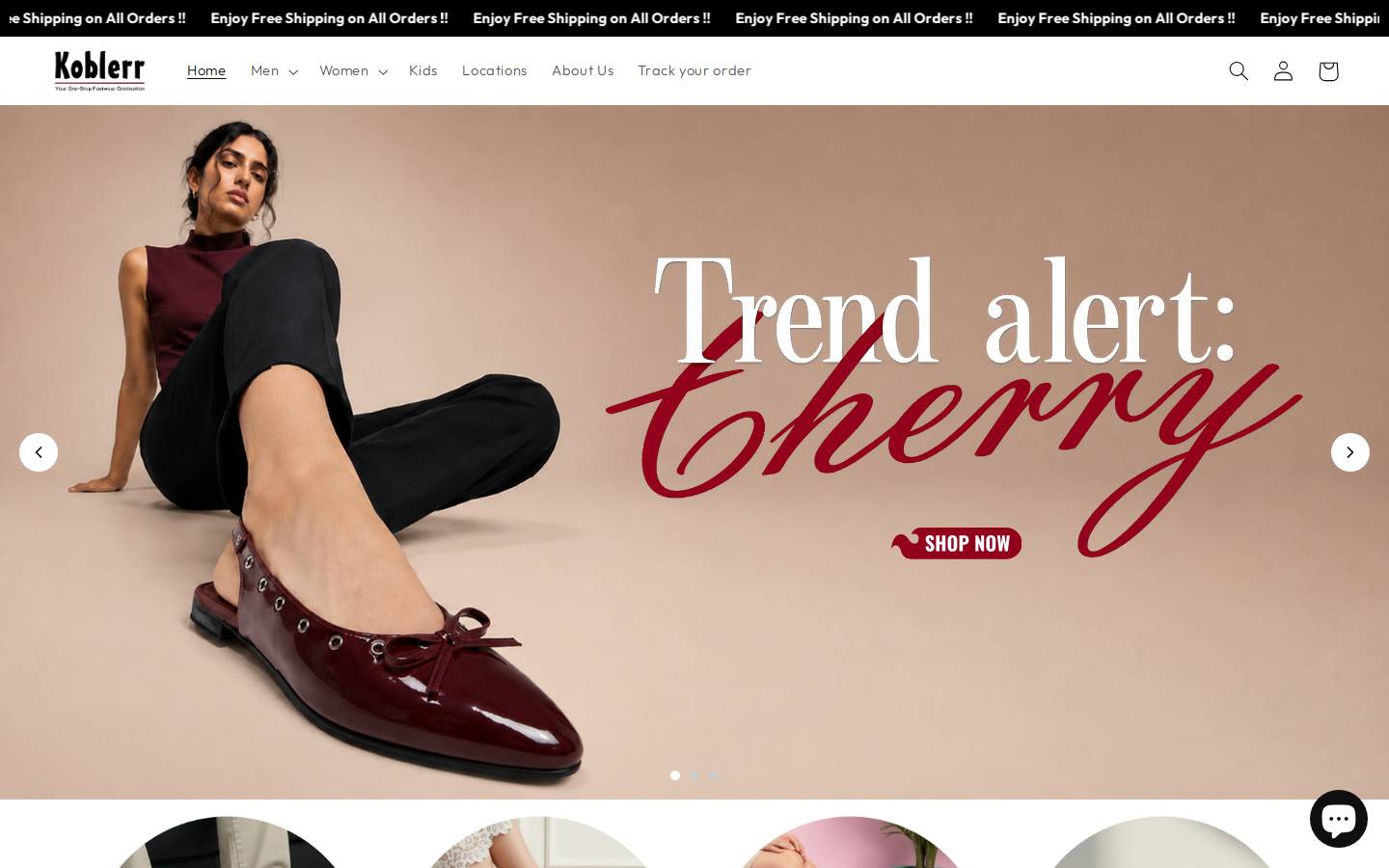 koblerrshoes.com homepage screenshot