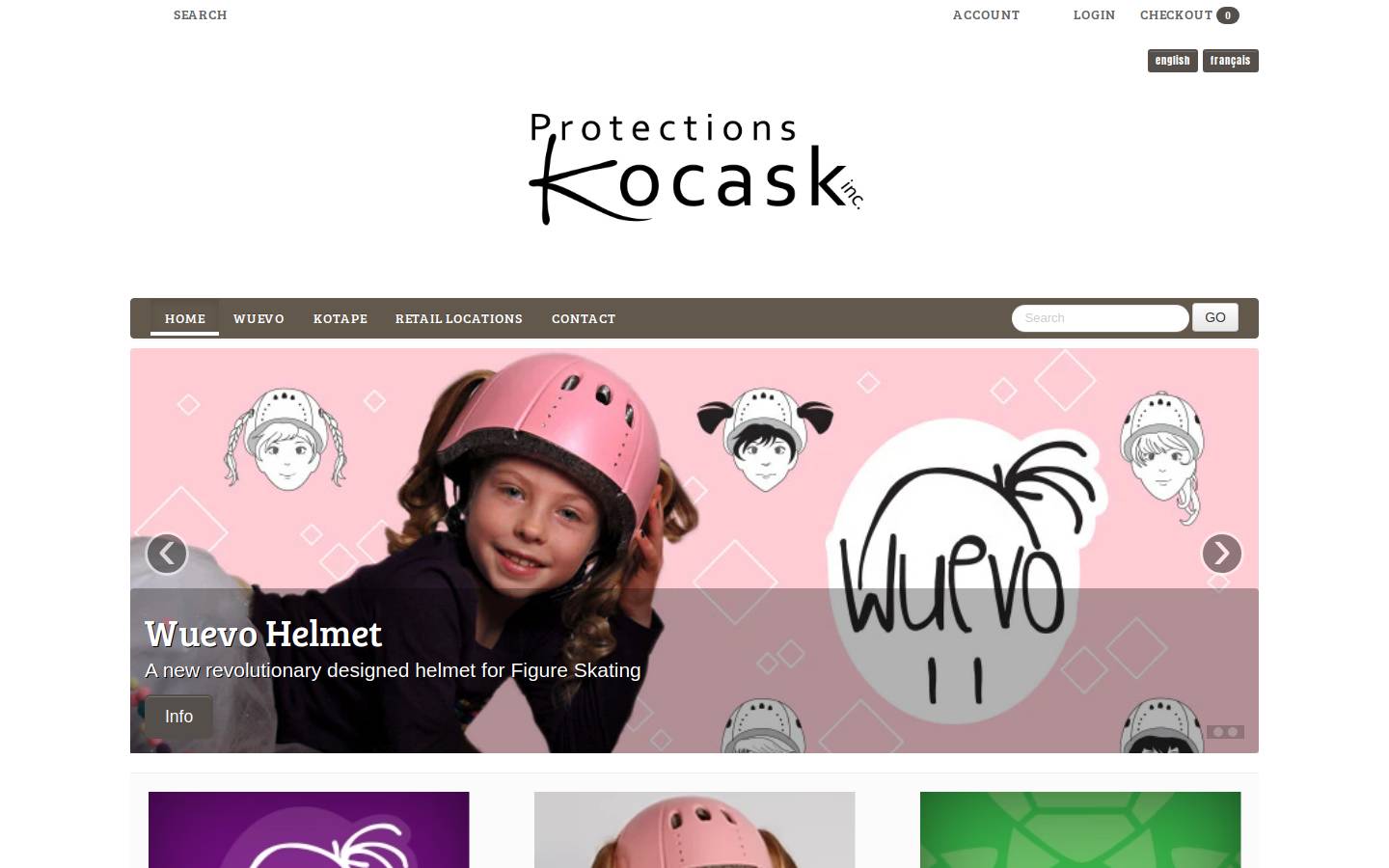 kocask.com homepage screenshot