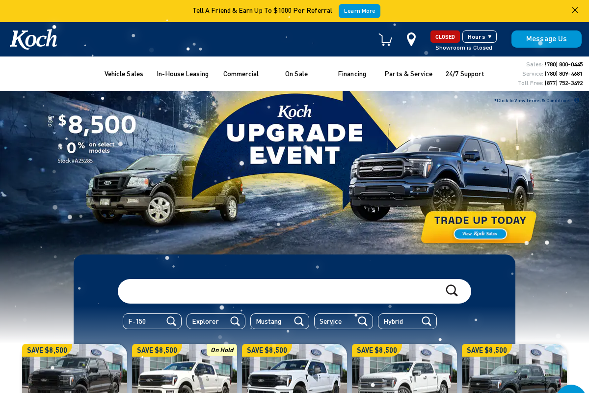 Koch Ford Lincoln homepage screenshot
