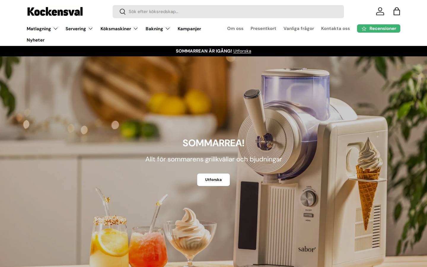 Kockensval homepage screenshot