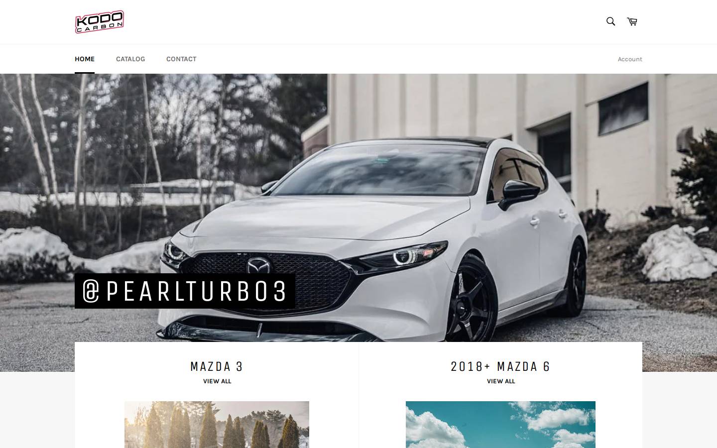 kodocarbon.com homepage screenshot