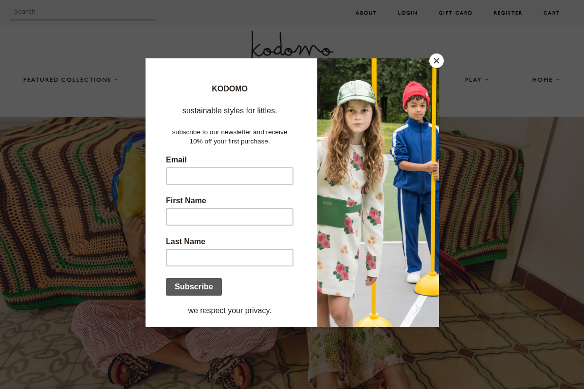 kodomo homepage screenshot