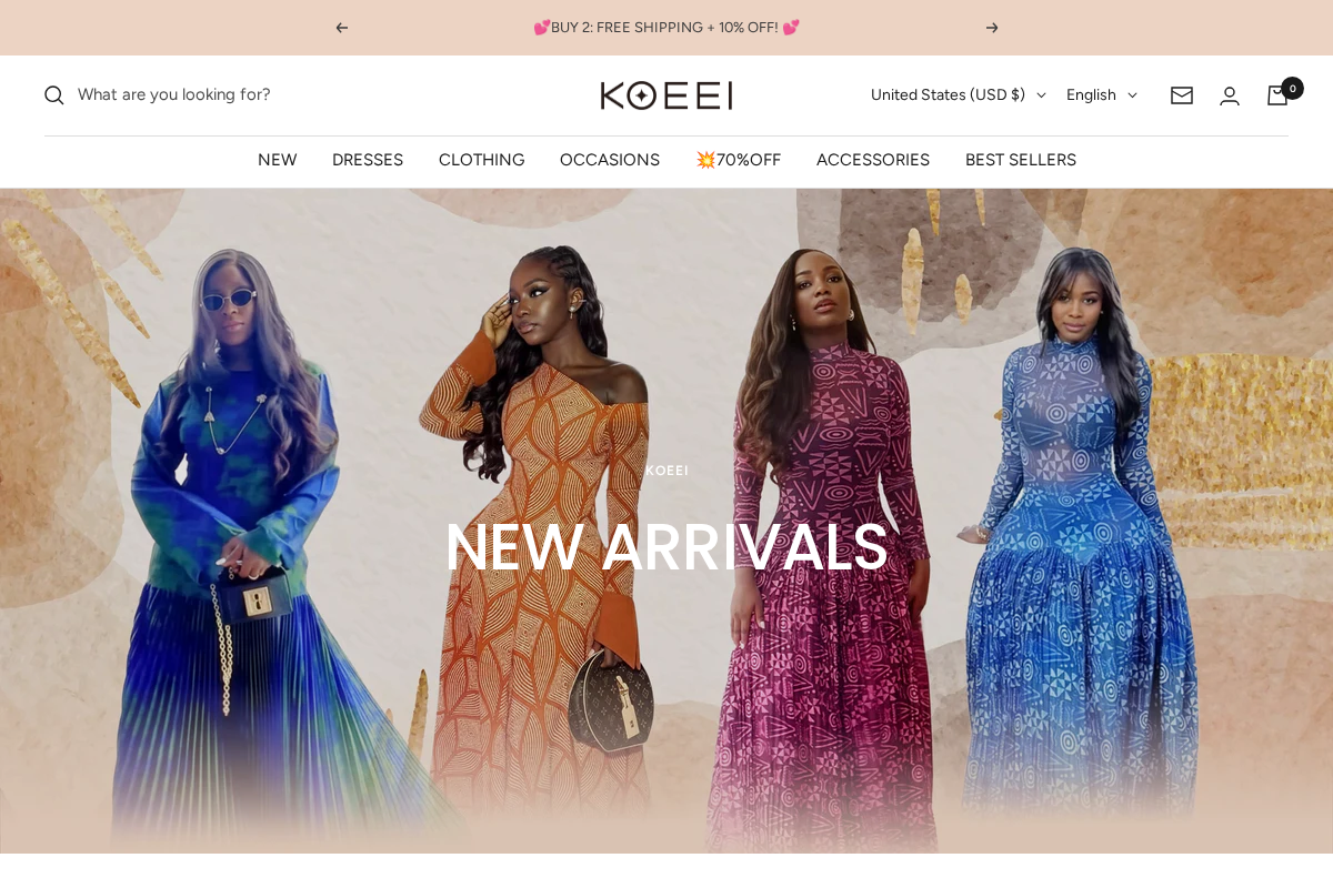 Koeei homepage screenshot