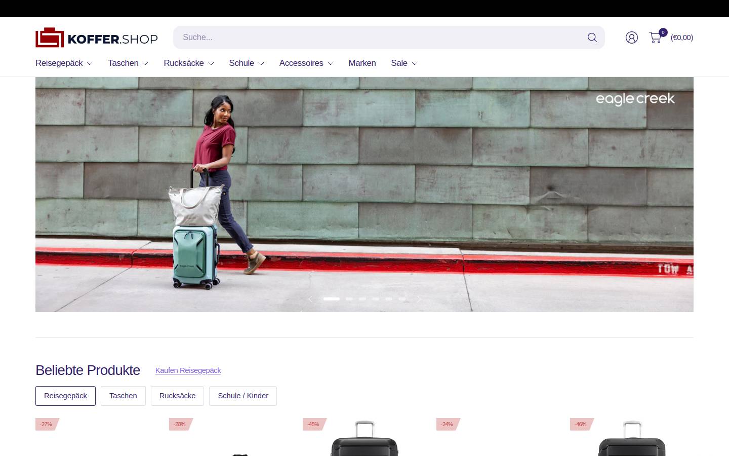 koffer.shop homepage screenshot