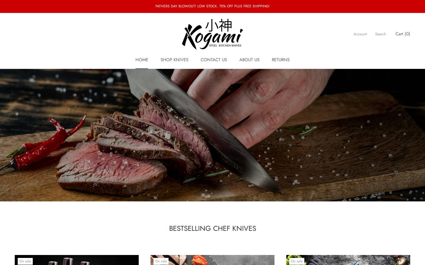 kogamisteel.com homepage screenshot