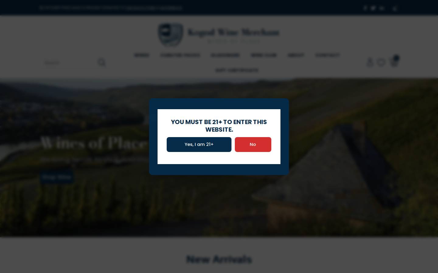 kogodwine.com homepage screenshot