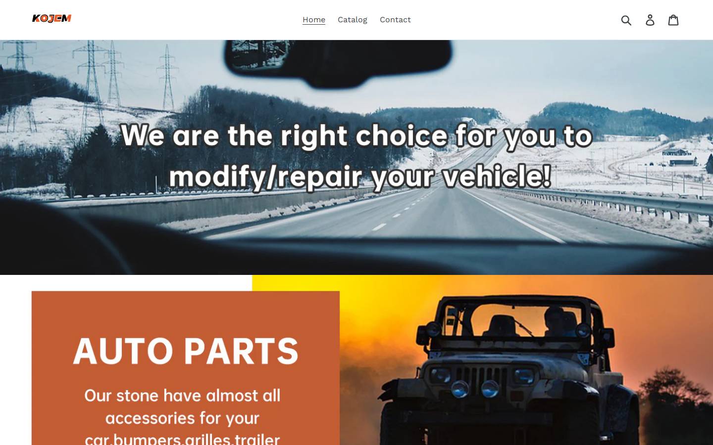 kojemusa.com homepage screenshot