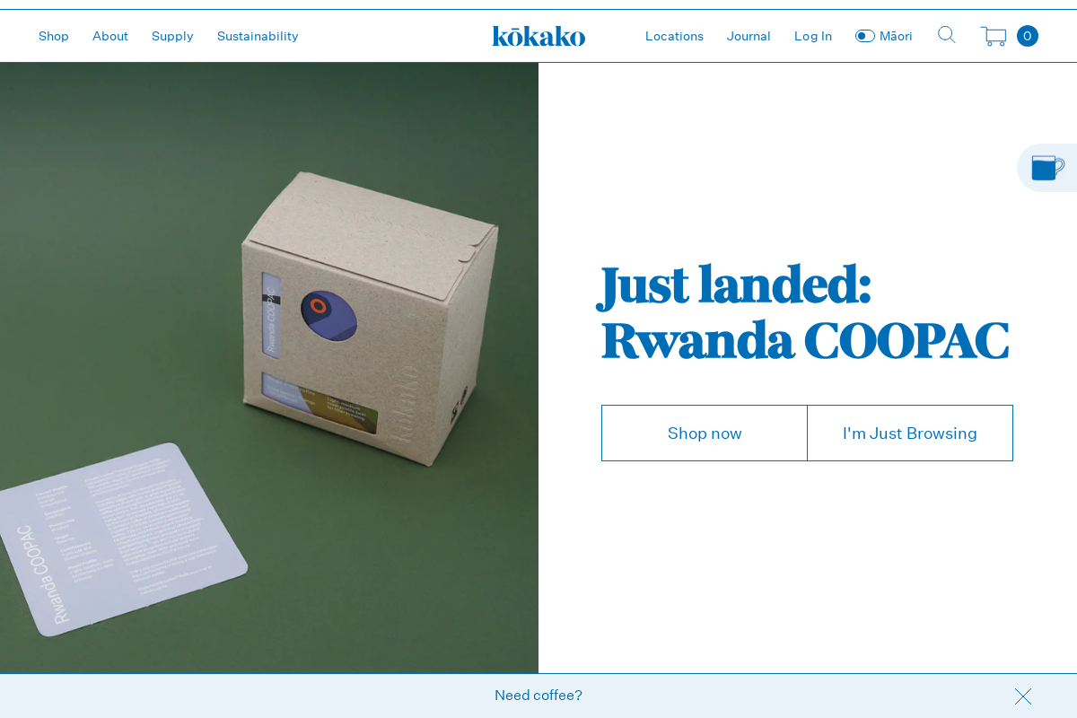 kokako.co.nz homepage screenshot