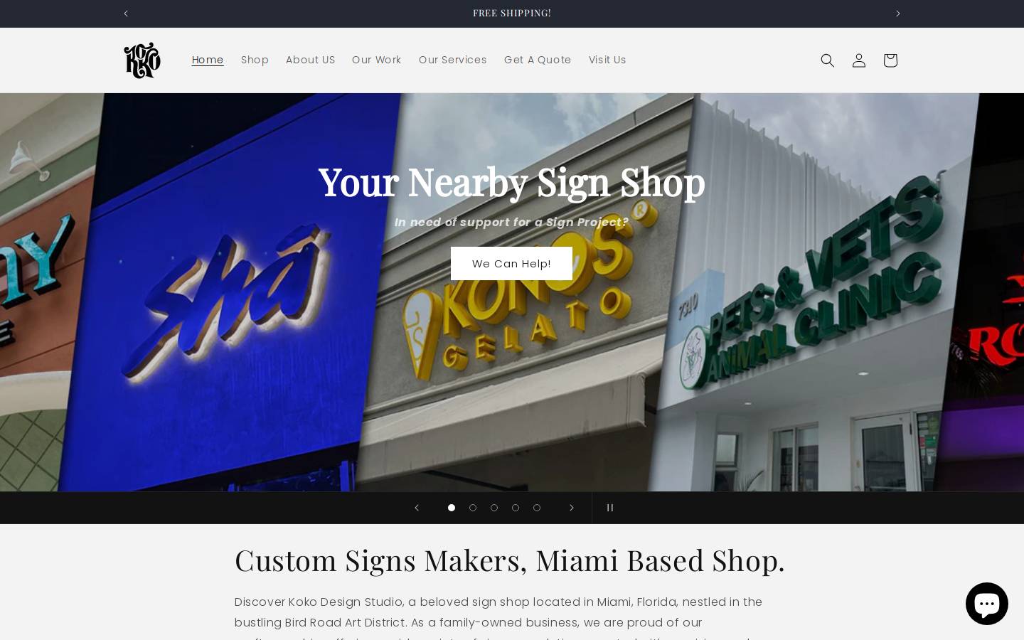 kokodesignstudios.com homepage screenshot