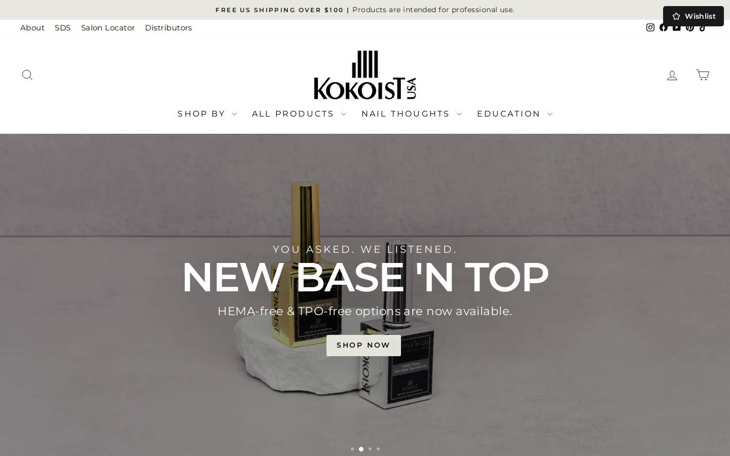 kokoistusa.com homepage screenshot