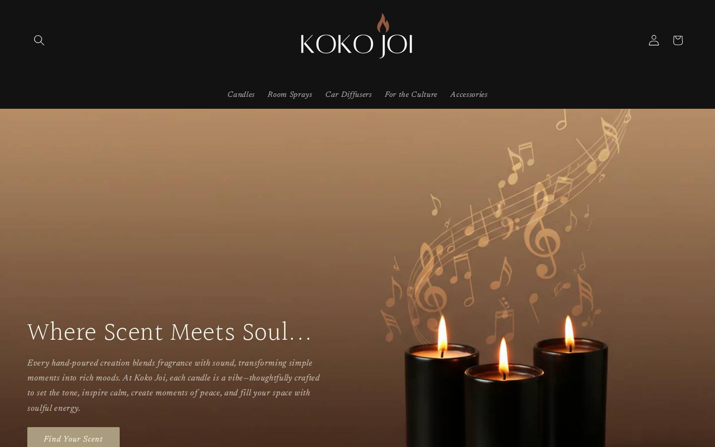kokojoi.com homepage screenshot