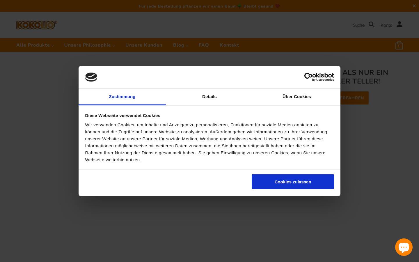 kokolio.de homepage screenshot