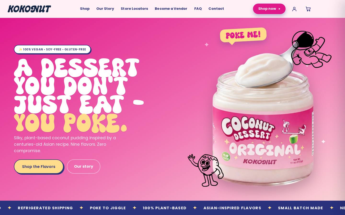 kokonutus.com homepage screenshot
