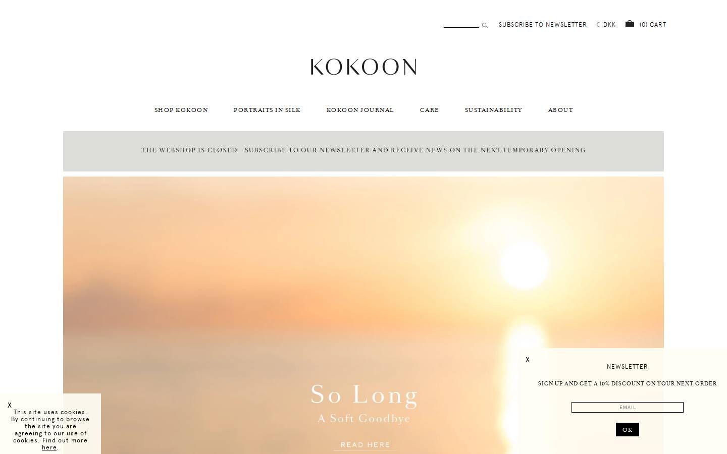 kokoon.dk homepage screenshot