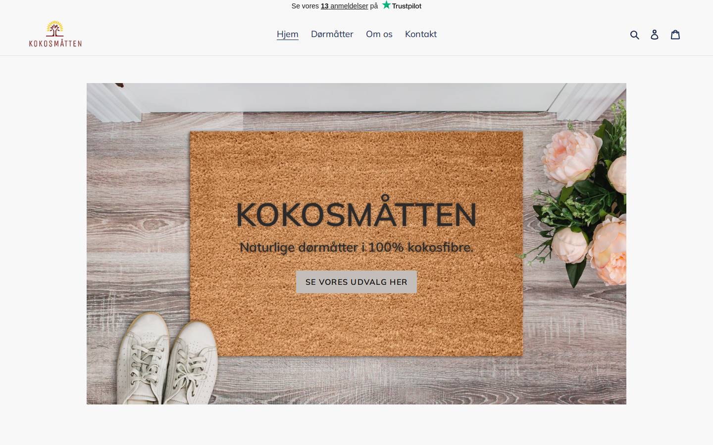 Kokosmåtten homepage screenshot