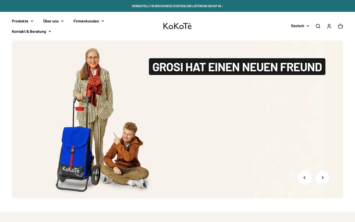 kokote.com homepage screenshot