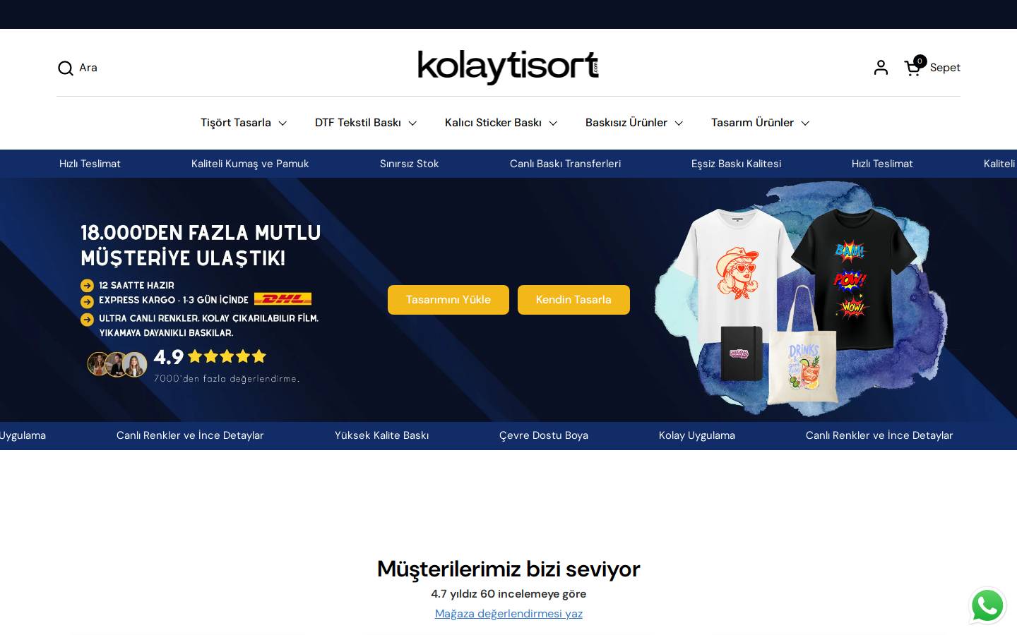 kolaytisort.com homepage screenshot