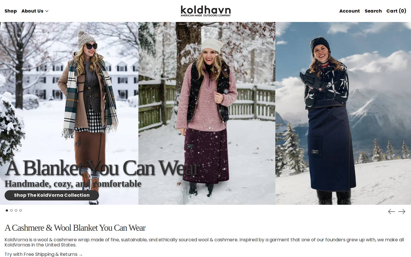 koldhavn.com homepage screenshot