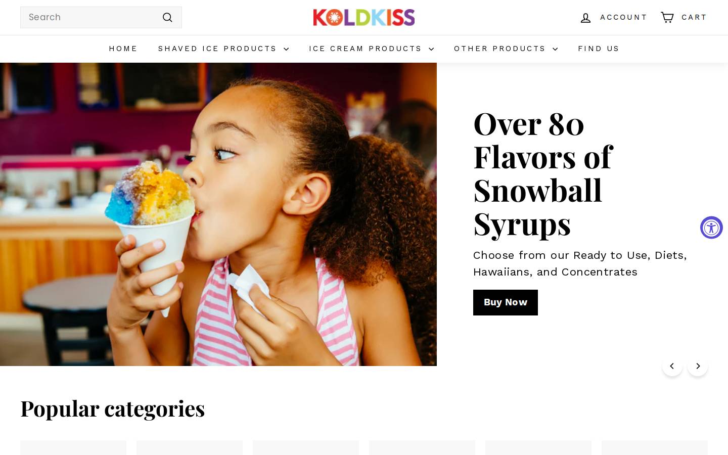 koldkiss.com homepage screenshot