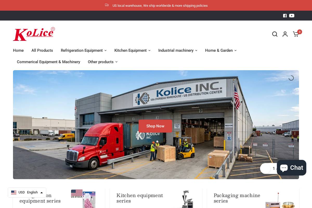 kolice.cc homepage screenshot