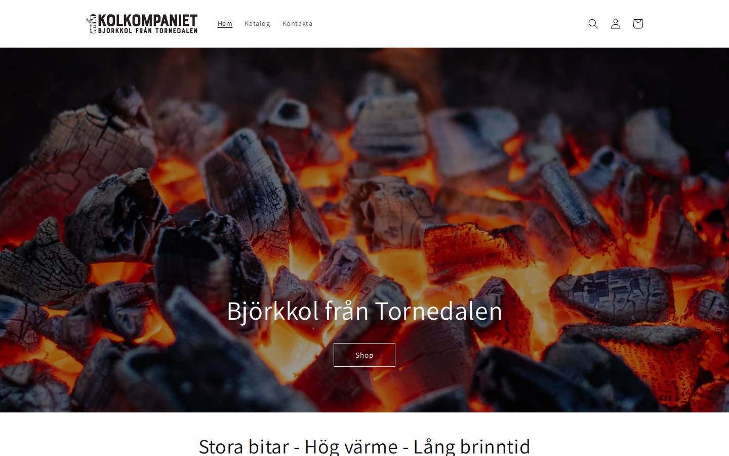 kolkompaniet.se homepage screenshot