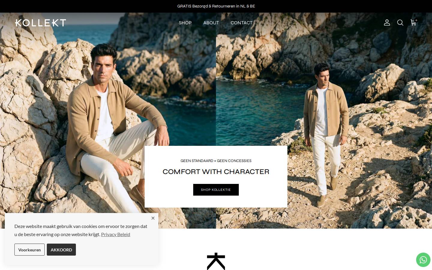Koll3kt homepage screenshot