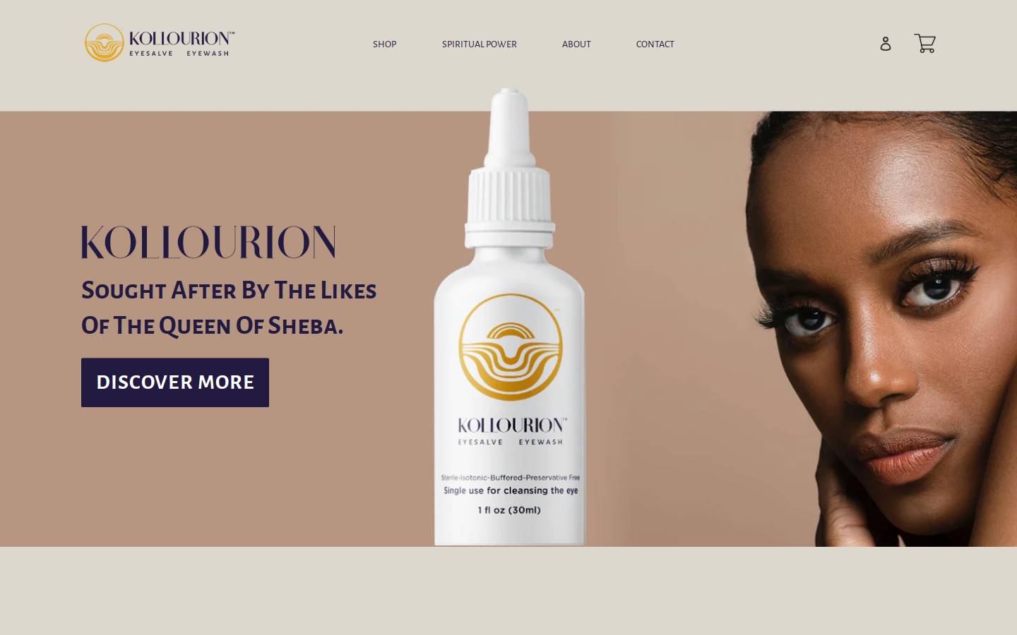 kollourion.com homepage screenshot