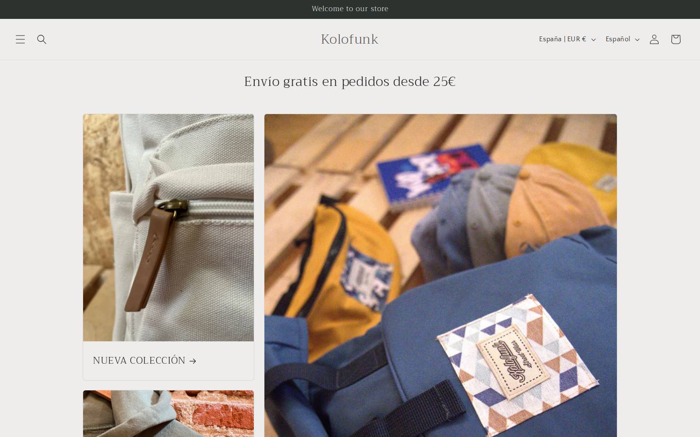 kolofunk.com homepage screenshot