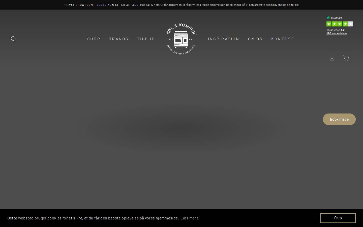 KØL & KOMFUR™ homepage screenshot