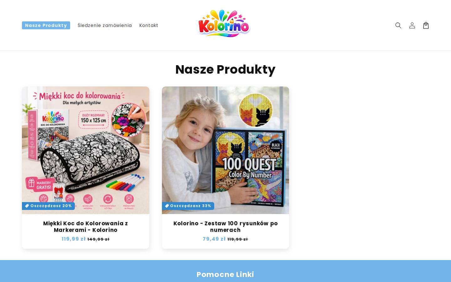 kolorino.pl homepage screenshot