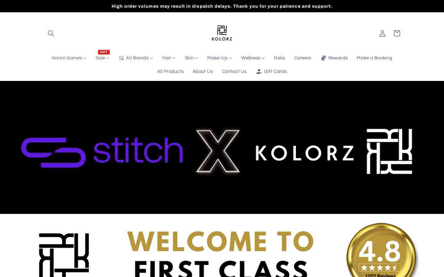 kolorzonline.com homepage screenshot