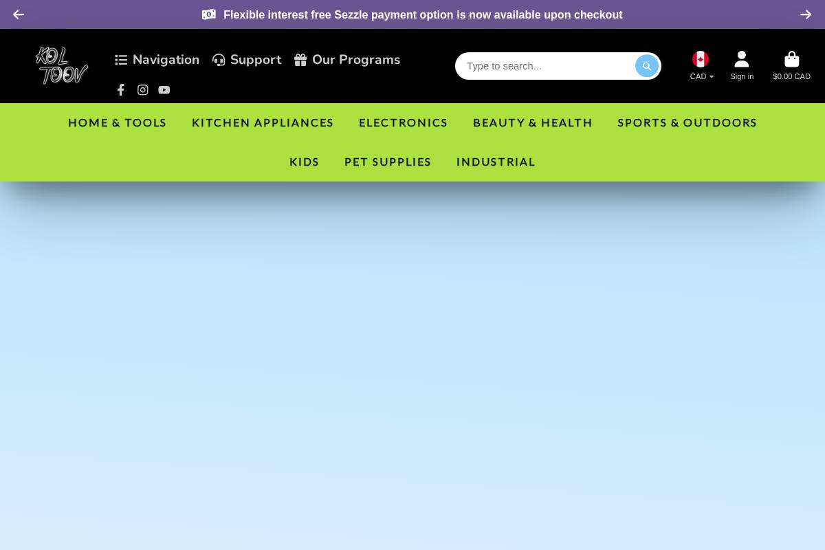 KolToov homepage screenshot