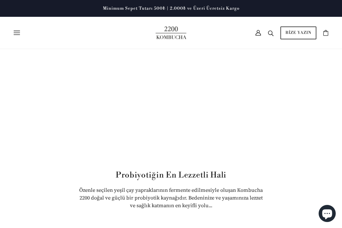 kombucha2200.com homepage screenshot