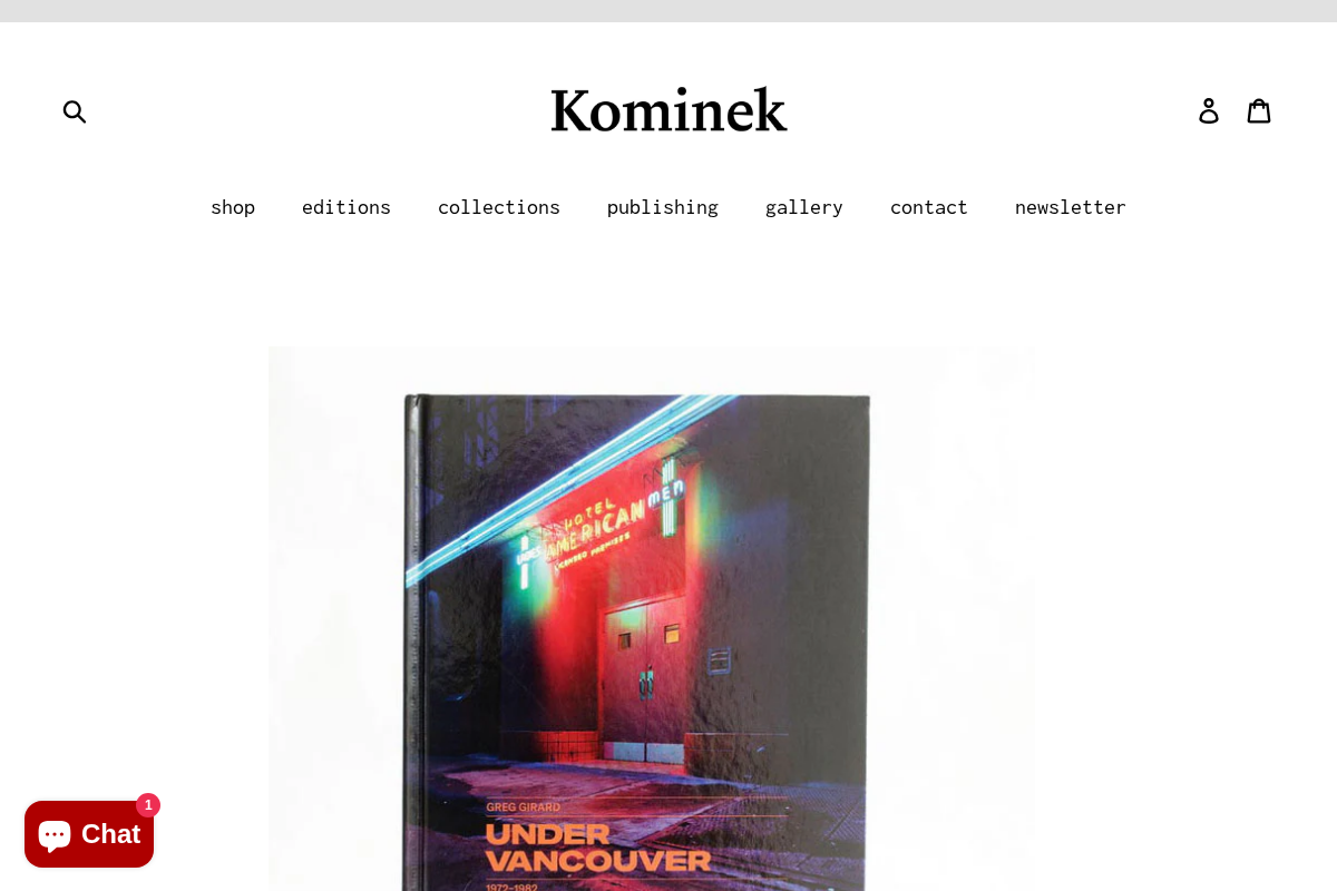 Kominek homepage screenshot
