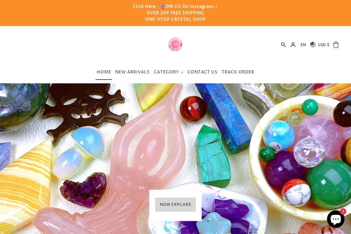 komocrystal.com homepage screenshot