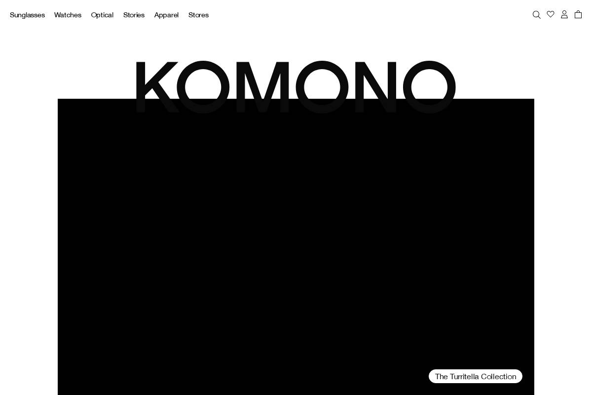 KOMONO homepage screenshot