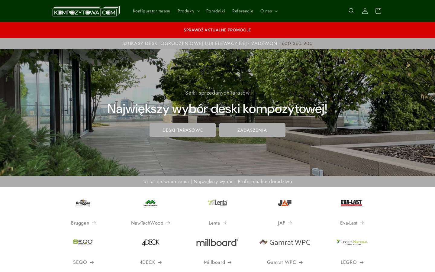 kompozytowa.com homepage screenshot