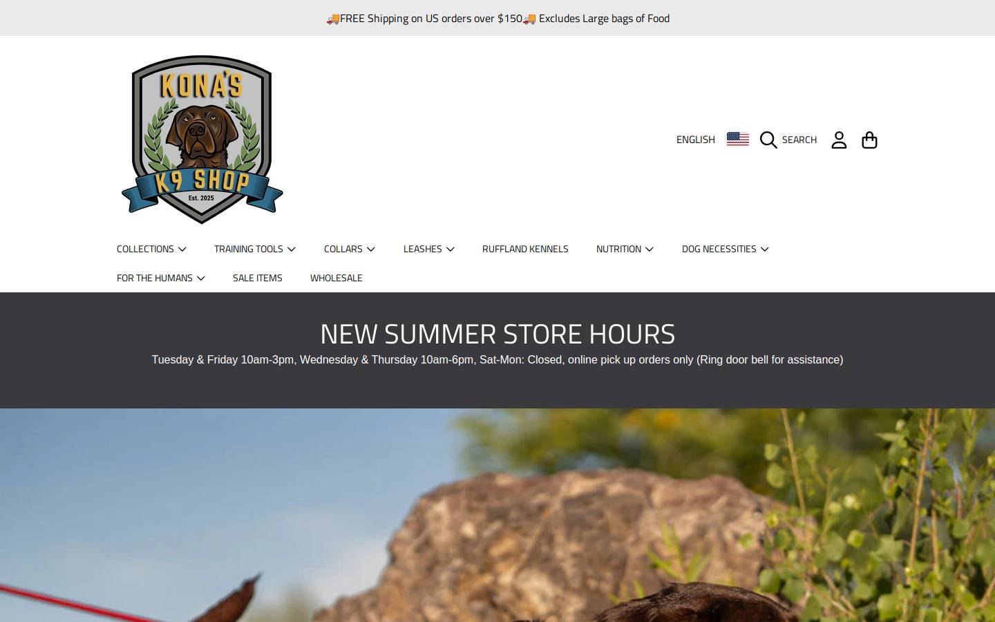 konadogwear.com homepage screenshot