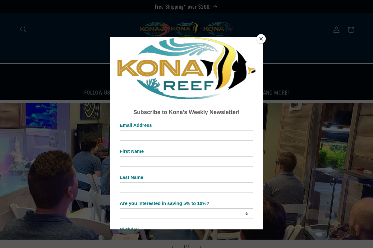 Kona Reef Az homepage screenshot