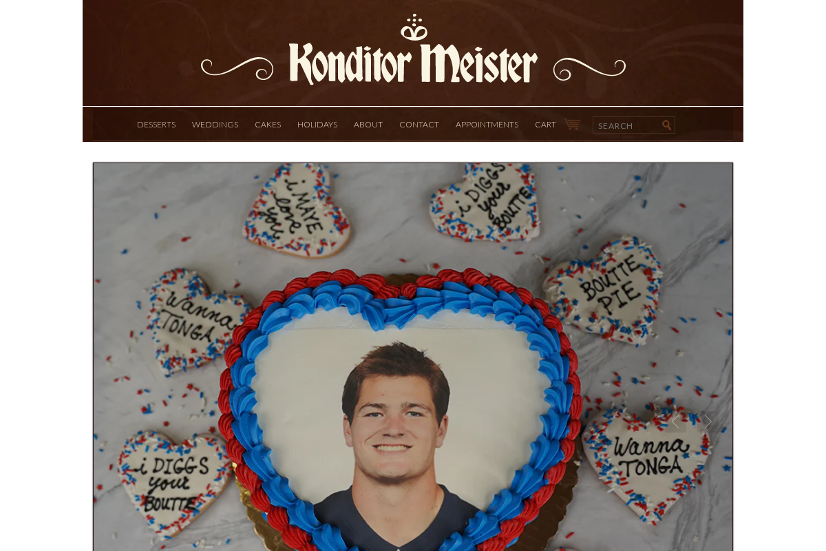 Konditor Meister homepage screenshot