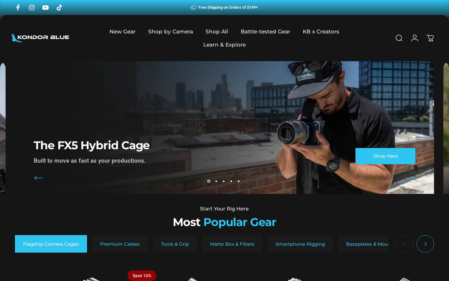 kondorblue.com homepage screenshot