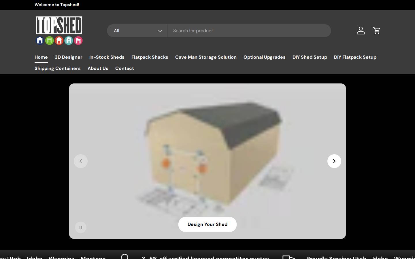 kongshed.com homepage screenshot