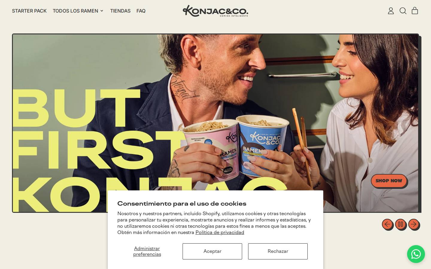 konjacandco.pe homepage screenshot