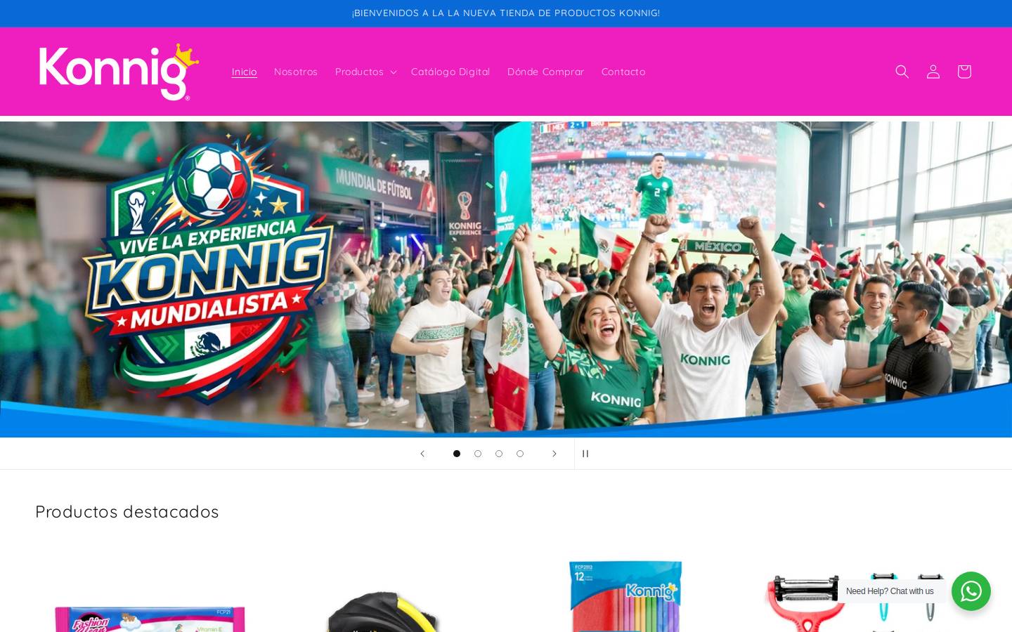 konnig.com homepage screenshot